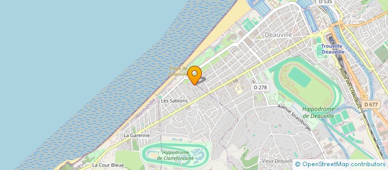 localisation de l'entreprise COPROPRIETE HERMITAGE  DEAUVILLE