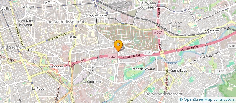 localisation de l'entreprise COPROPRIETE HIPPODROME à MARSEILLE
