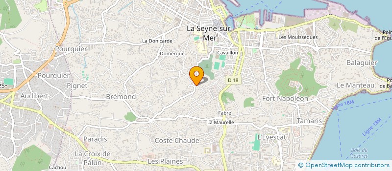 localisation de l'entreprise COPROPRIETE HORIZON à LA SEYNE-SUR-MER