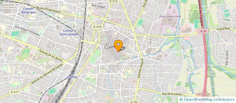 localisation de l'entreprise COPROPRIETE HOSTELLERIE DES 3 ROIS  COLMAR