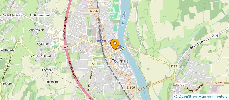 localisation de l'entreprise COPROPRIETE HOTEL DES SAUVAGEOTS  TOURNUS