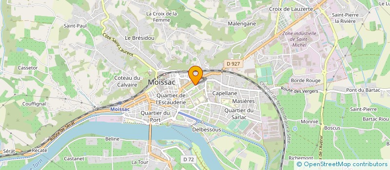 localisation de l'entreprise COPROPRIETE HUGOLIN  MOISSAC