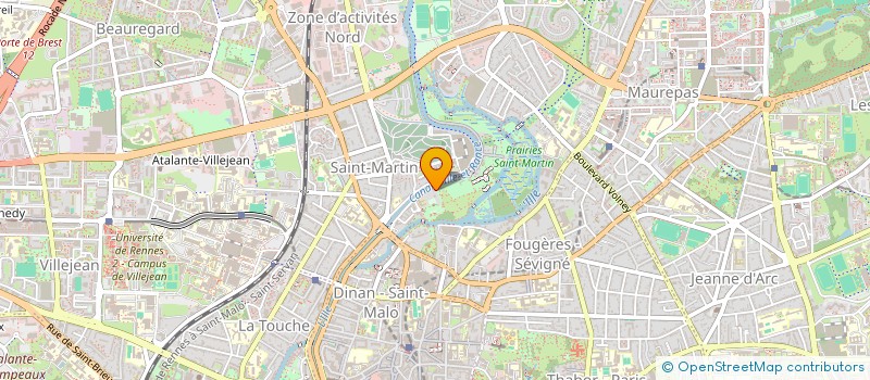 localisation de l'entreprise COPROPRIETE IMM. CASTEL ST MARTIN  RENNES