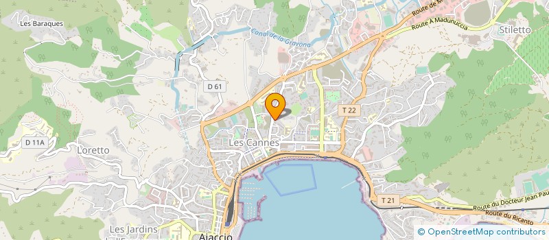 localisation de l'entreprise COPROPRIETE IMM FINOSELLO D  AJACCIO