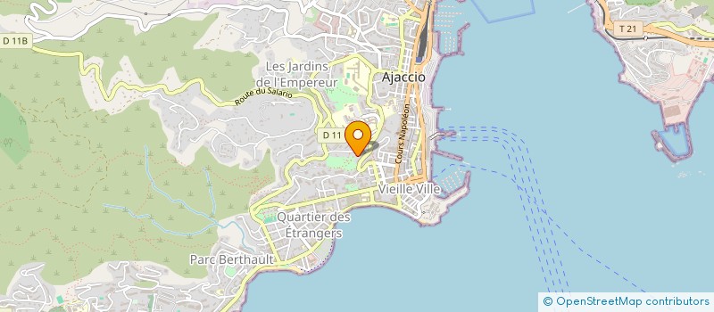 localisation de l'entreprise COPROPRIETE IMM PACOSI  AJACCIO