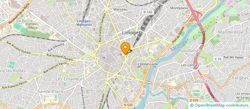 localisation de l'entreprise COPROPRIETE IMMEUBLE à LIMOGES