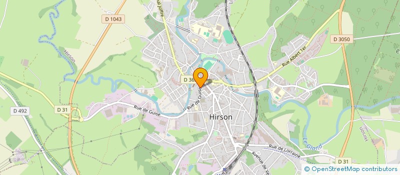 localisation de l'entreprise COPROPRIETE IMMEUBLE à HIRSON