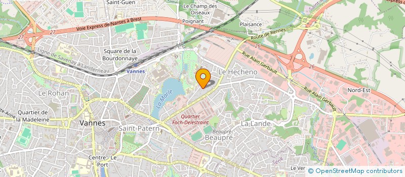 localisation de l'entreprise COPROPRIETE IMMEUBLE  505EME RCC VANNES à VANNES