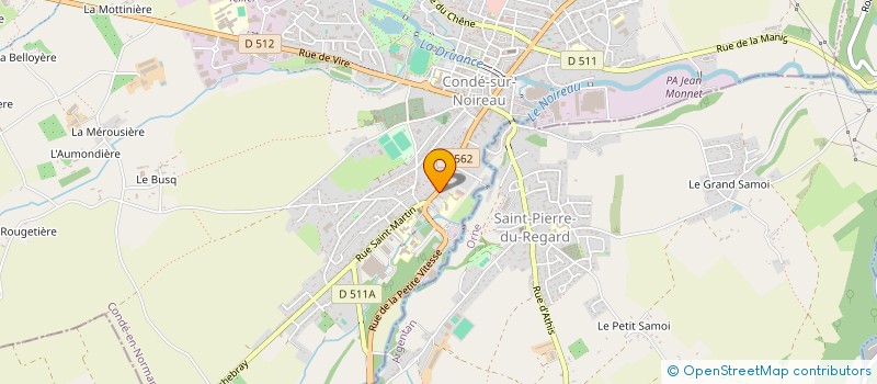 localisation de l'entreprise COPROPRIETE IMMEUBLE 79 RUE ST MARTIN  CONDE-EN-NORMANDIE