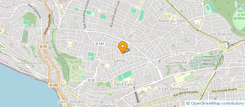 localisation de l'entreprise COPROPRIETE IMMEUBLE 9 RUE LOUIS GUEST LE HAVRE à LE HAVRE