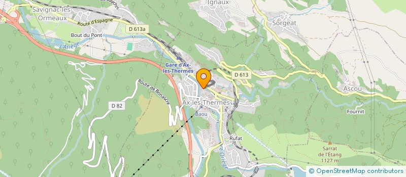 localisation de l'entreprise COPROPRIETE IMMEUBLE BECQ à AX-LES-THERMES