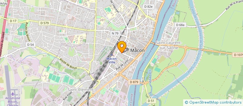 localisation de l'entreprise COPROPRIETE IMMEUBLE CHARTIER  MACON