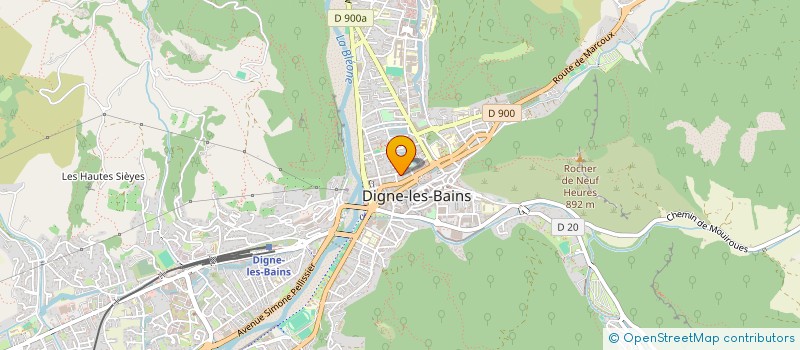 localisation de l'entreprise COPROPRIETE IMMEUBLE DES FONTAINIERS à DIGNE-LES-BAINS