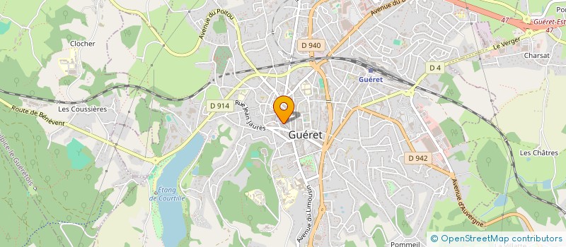 localisation de l'entreprise COPROPRIETE IMMEUBLE GRANDE RUE  GUERET