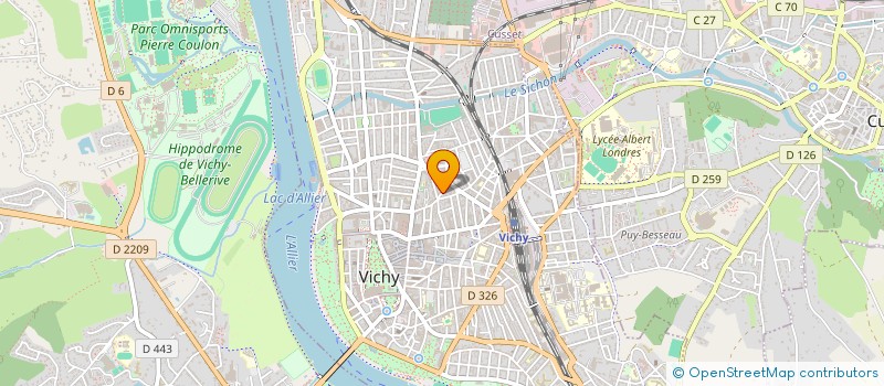 localisation de l'entreprise COPROPRIETE IMMEUBLE LE BALLORE  VICHY