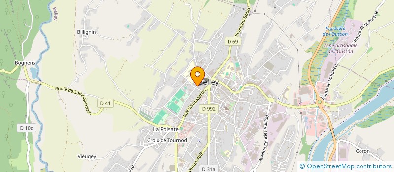 localisation de l'entreprise COPROPRIETE IMMEUBLE LE DULLIN  BELLEY