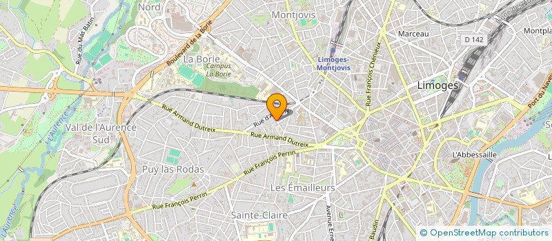 localisation de l'entreprise COPROPRIETE IMMEUBLE LE LAVOISIER à LIMOGES
