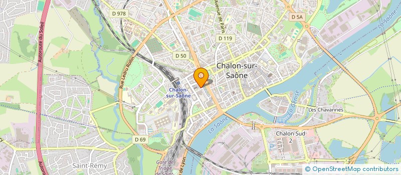 localisation de l'entreprise COPROPRIETE IMMEUBLE LE PALMA  CHALON-SUR-SAONE