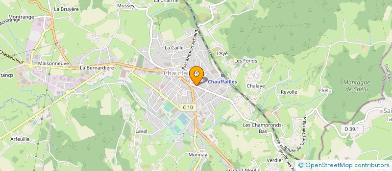 localisation de l'entreprise COPROPRIETE IMMEUBLE LES CEDRES  CHAUFFAILLES