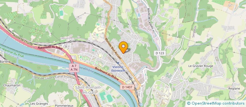 localisation de l'entreprise COPROPRIETE IMMEUBLE OLYMPIO  VIENNE