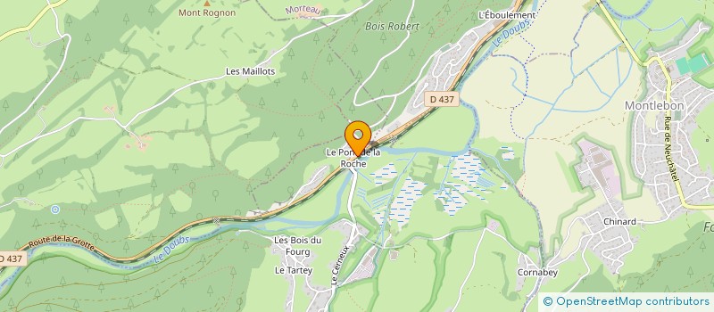 localisation de l'entreprise COPROPRIETE IMMEUBLE PONT DE LA ROCHE à GRAND'COMBE-CHATELEU