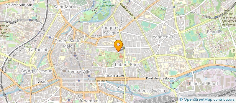 localisation de l'entreprise COPROPRIETE IMMEUBLE R ST ALPHONSE  RENNES