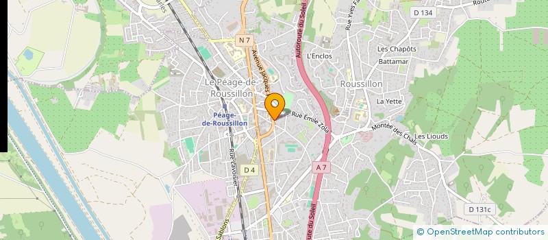 localisation de l'entreprise COPROPRIETE JACQUES PREVERT  ROUSSILLON