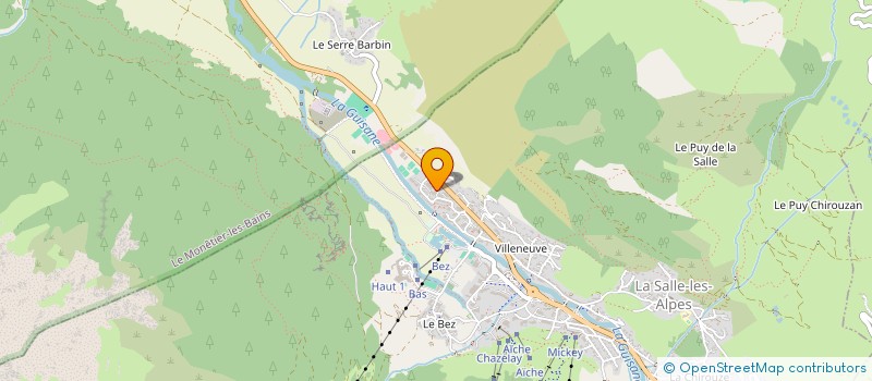 localisation de l'entreprise COPROPRIETE JARDIN ALPIN D  LA SALLE-LES-ALPES