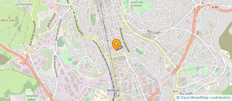 localisation de l'entreprise COPROPRIETE JARDIN BIZILLON  SAINT-ETIENNE