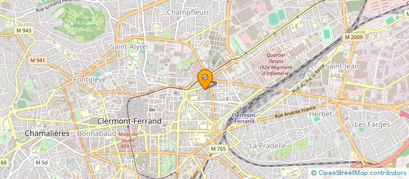 localisation de l'entreprise COPROPRIETE JARDINS D ITALIE  CLERMONT-FERRAND