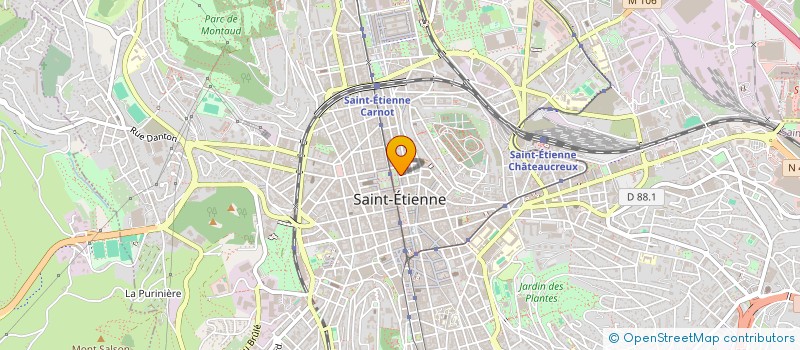 localisation de l'entreprise COPROPRIETE JAURES  SAINT-ETIENNE