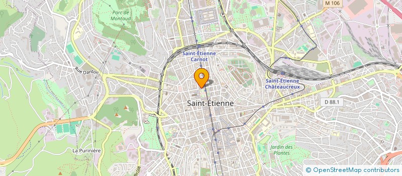 localisation de l'entreprise COPROPRIETE JAURES  SAINT-ETIENNE