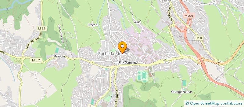 localisation de l'entreprise COPROPRIETE JAURES  ROCHE-LA-MOLIERE