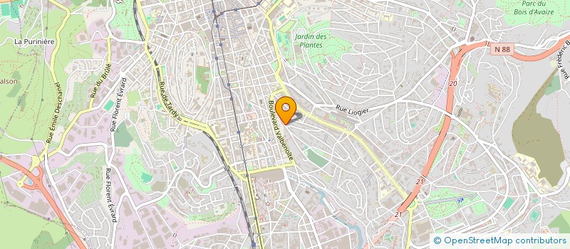 localisation de l'entreprise COPROPRIETE JB DAVID  SAINT-ETIENNE