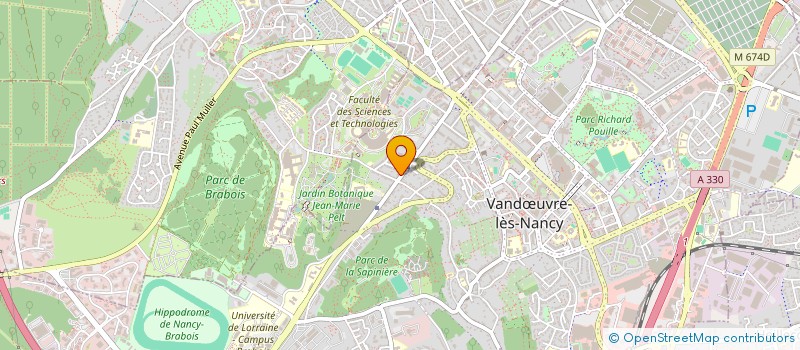 localisation de l'entreprise COPROPRIETE JEAN JAURES  VANDUVRE-LES-NANCY