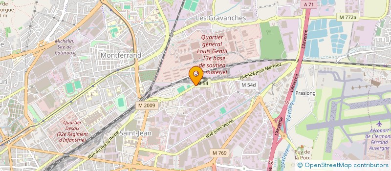 localisation de l'entreprise COPROPRIETE JEAN MERMOZ  CLERMONT-FERRAND