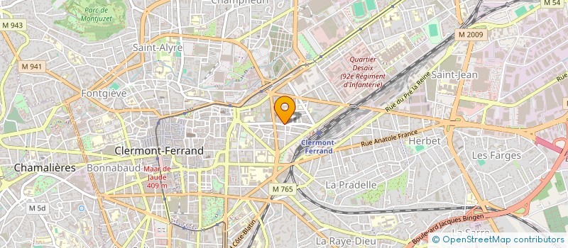 localisation de l'entreprise COPROPRIETE JEANNE D ARC  CLERMONT-FERRAND