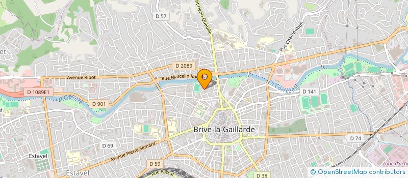 localisation de l'entreprise COPROPRIETE JEANNE D ARC  BRIVE-LA-GAILLARDE