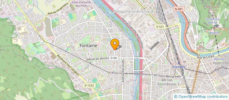 localisation de l'entreprise COPROPRIETE JOLIOT CURIE  FONTAINE