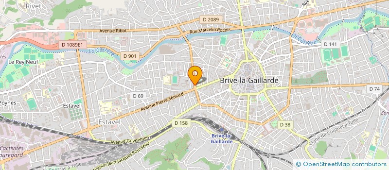 localisation de l'entreprise COPROPRIETE JOUVENEL  BRIVE-LA-GAILLARDE