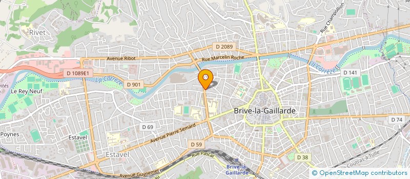 localisation de l'entreprise COPROPRIETE JOUVENEL N 20  BRIVE-LA-GAILLARDE