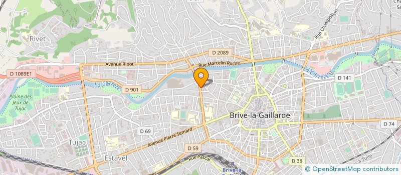 localisation de l'entreprise COPROPRIETE JOUVENEL N30  BRIVE-LA-GAILLARDE