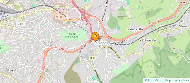 localisation de l'entreprise COPROPRIETE JULES FERRY  SAINT-ETIENNE