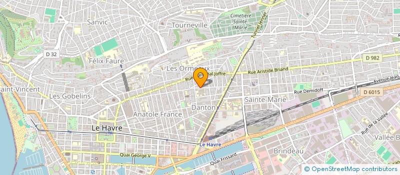 localisation de l'entreprise COPROPRIETE JULES TELLIER à LE HAVRE