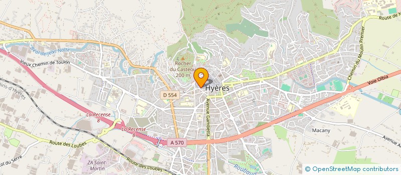 localisation de l'entreprise COPROPRIETE KASTLER à HYERES