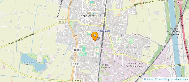 localisation de l'entreprise COPROPRIETE L ADAGIO  PIERRELATTE