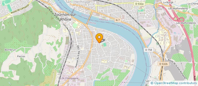 localisation de l'entreprise COPROPRIETE L'AURORE à TOURNON-SUR-RHONE