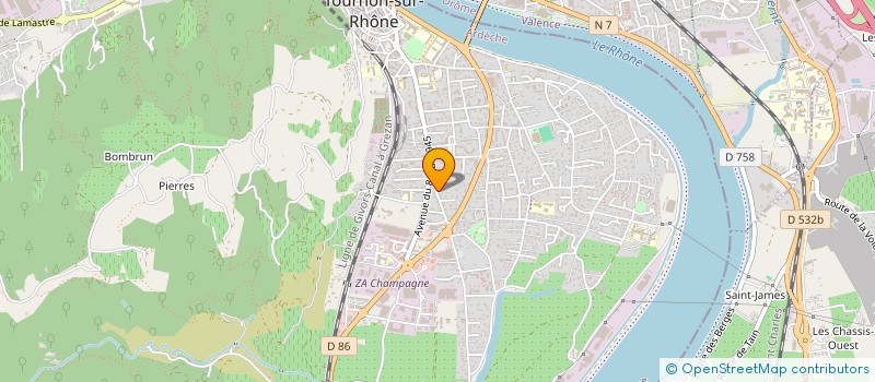 localisation de l'entreprise COPROPRIETE L ECUREUIL A TOURNON à TOURNON-SUR-RHONE