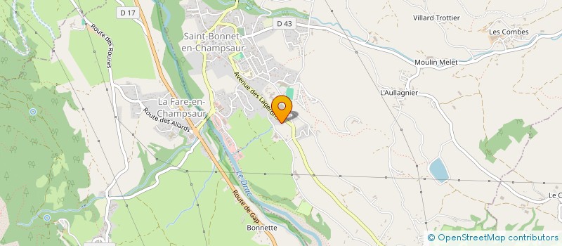 localisation de l'entreprise COPROPRIETE L EMPEREUR  LA FARE-EN-CHAMPSAUR