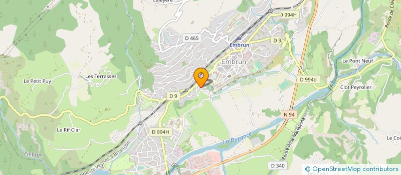 localisation de l'entreprise COPROPRIETE L ETERLOU  EMBRUN